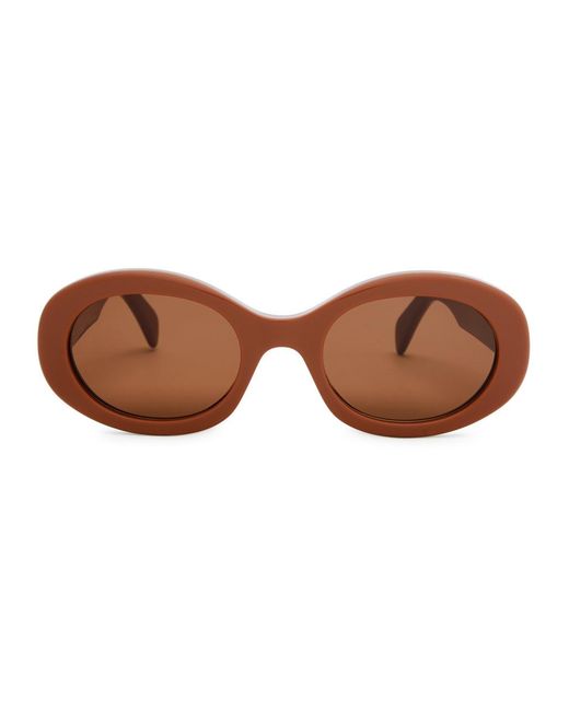 Céline Brown Oval-frame Sunglasses
