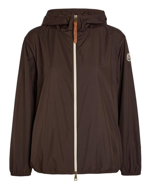 Moncler Brown Fegeos Hooded Shell Jacket