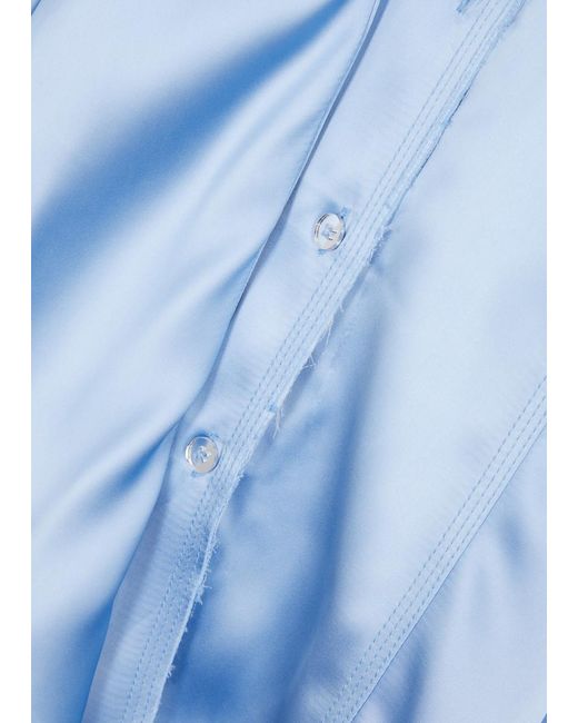 Stine Goya Blue Shane Satin Shirt