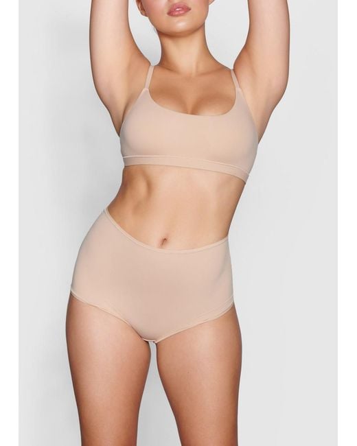 Skims Natural Stretch-Jersey Boy Shorts