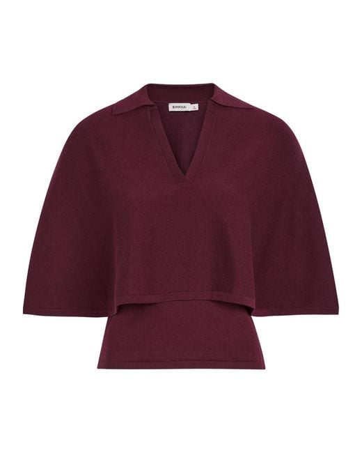Jonathan Simkhai Vinna Layered Wool Polo Top