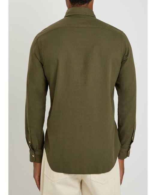 Boglioli Green Woven Shirt for men