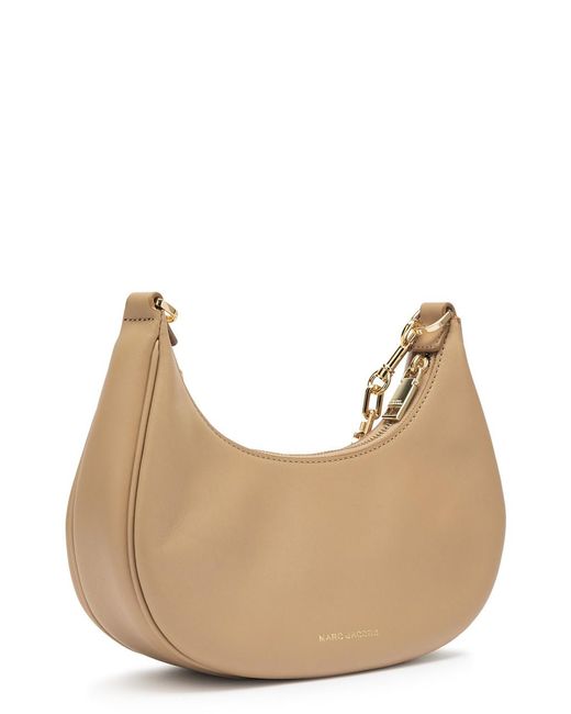 Marc Jacobs Natural The Curve Small Leather Shoulder Bag