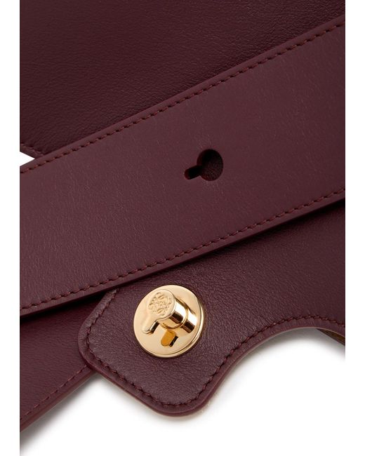 Loewe Purple Pebble Medium Leather Bucket Bag