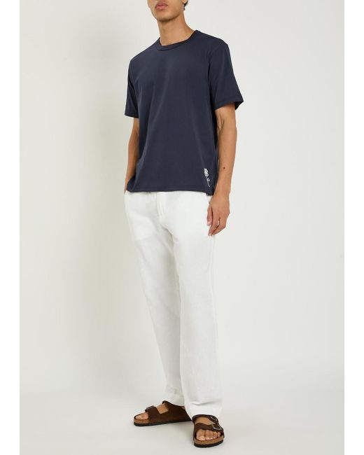 NN07 Blue Jett Printed Cotton T-Shirt for men