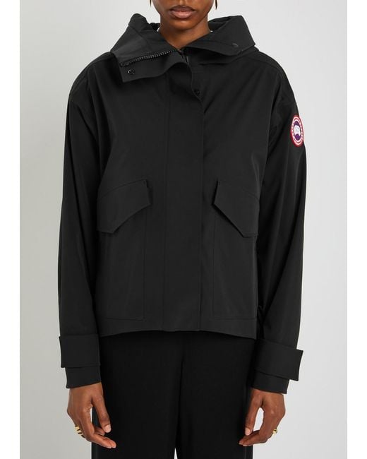 Canada Goose Black Tofino Hooded Rain Jacket