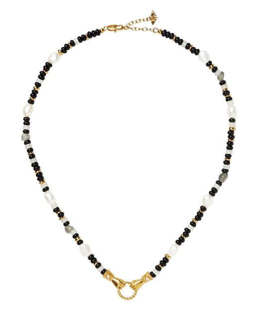 Missoma Black X Harris Reed In Good Hands Beaded Necklace