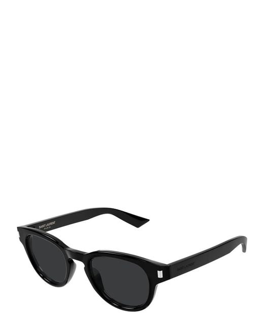 Saint Laurent Black Round-Frame Sunglasses for men