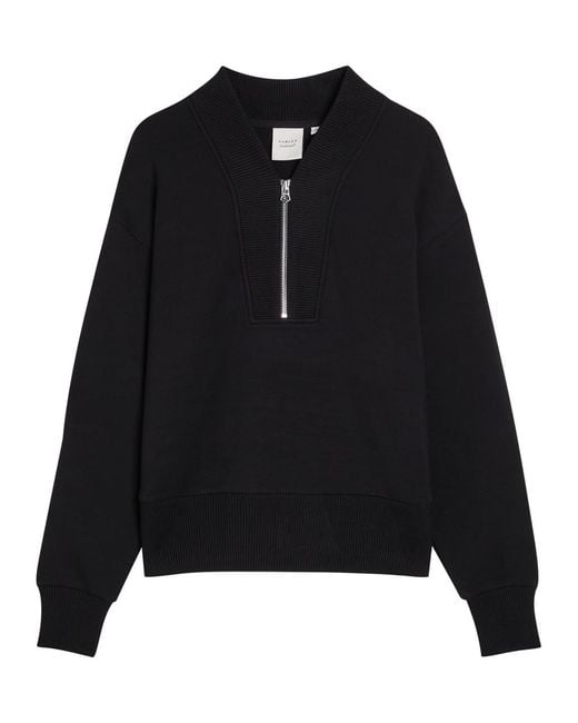Varley Black Sally Jersey Sweatshirt