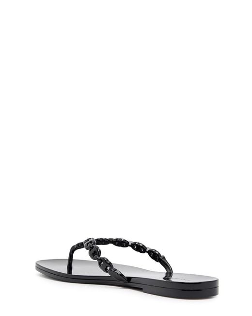 Tory Burch Black Gemini Jelly Sandals
