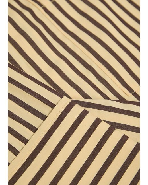 Faithfull The Brand Natural Clemente Striped Cotton Shirt