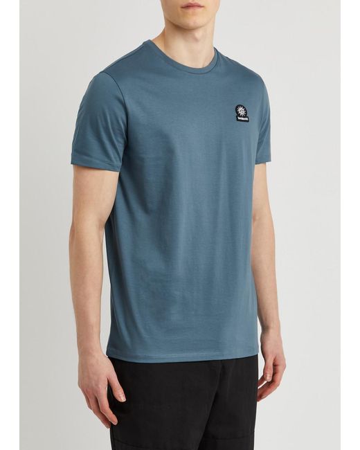 Sandbanks Blue Logo Cotton T-Shirt for men