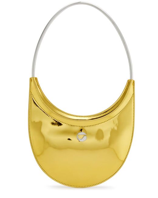 Coperni Ring Swipe Metallic Leather Shoulder Bag