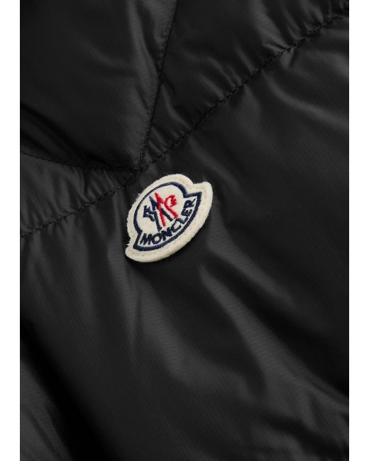 Moncler Black Bazena Quilted Shell Bomber Jacket for men