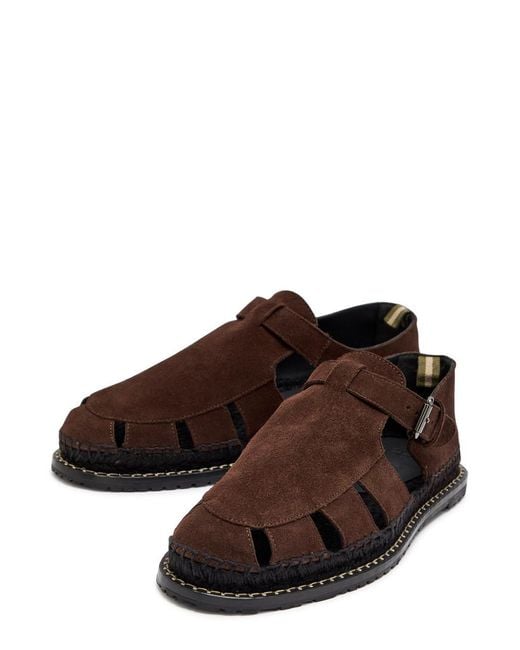 Castaner Brown Fito Suede Sandals for men