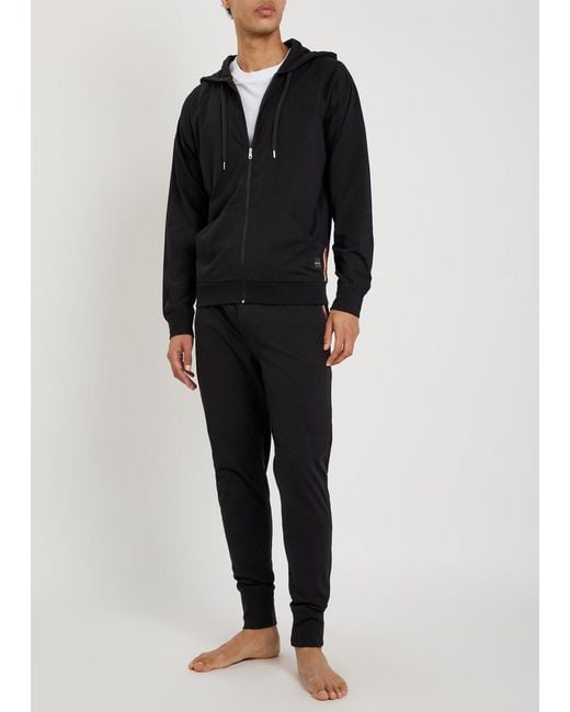 Paul Smith Black Tapered-Leg Jersey Sweatpants for men