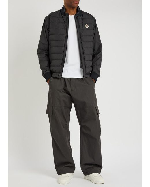 Moncler Black Verney Padded Shell Jacket for men