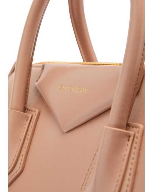 Givenchy Natural Antigona Small Leather Top Handle Bag
