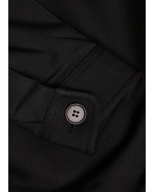 Les Deux Black Marseille Hybrid Woven Overshirt for men