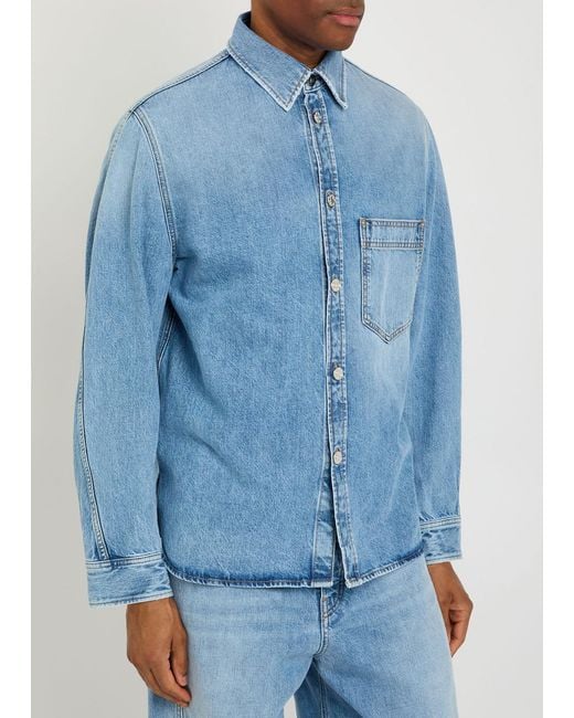 Givenchy Blue Denim Overshirt Jacket for men