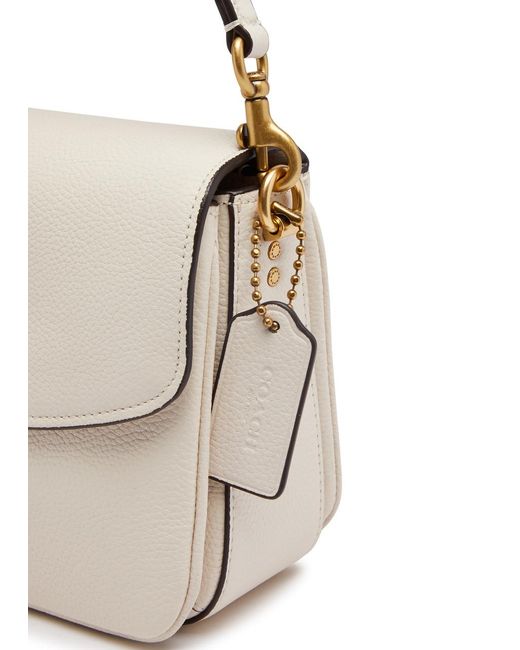 COACH White Cassie 19 Leather Cross Body Bag, Leather Bag