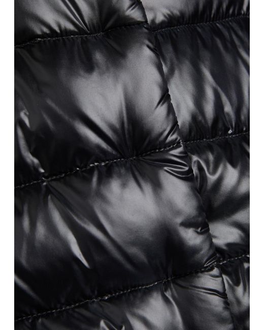 Herno Black Quilted Shell Jacket