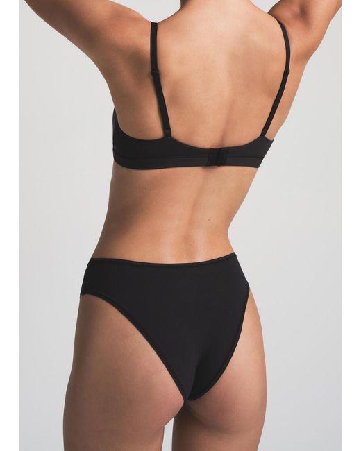 Skims Black Stretch-Jersey Cheeky Briefs
