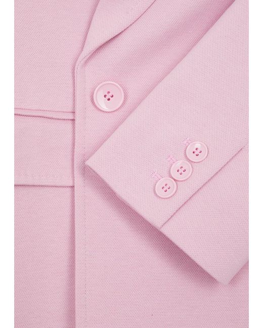 Weekend by Maxmara Pink Rosetta Cotton-blend Blazer