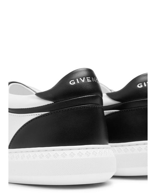 Givenchy White G Set Panelled Leather Sneakers for men