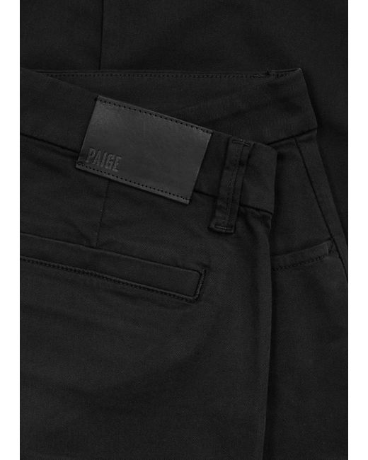 PAIGE Black Maddox Slim-leg Cargo Jeans for men