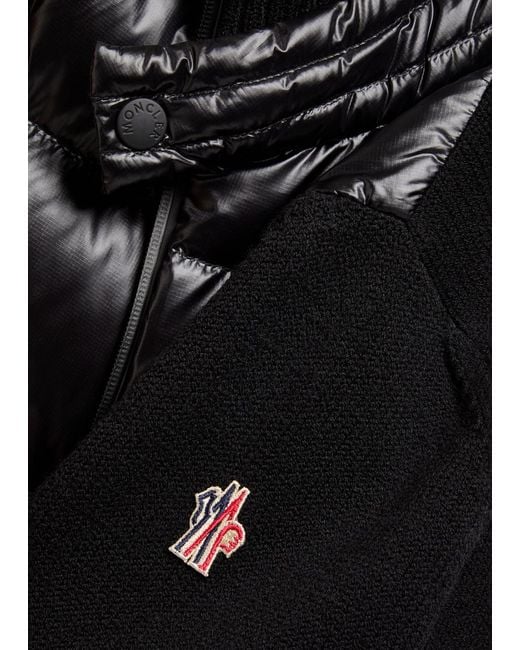 Moncler Black Wool And Shell Jacket for men