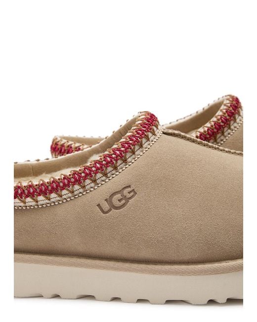 Ugg Brown Tasman Suede Flatform Slippers