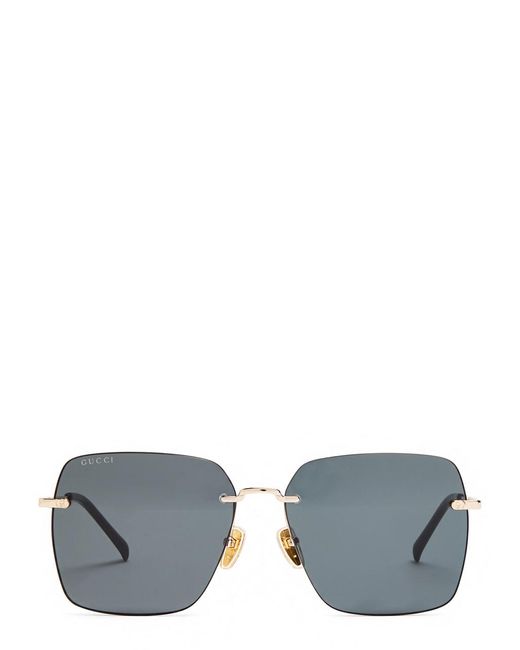Gucci Blue Square-Frame Sunglasses