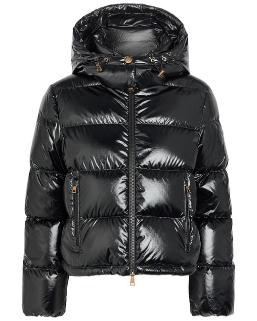 Moncler Black Niveole Padded Hooded Nylon Jacket