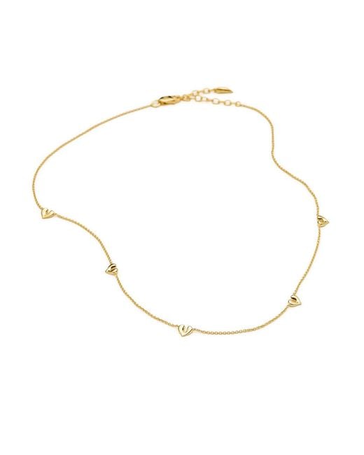 Missoma White Molten Heart 18K Vermeil Choker Necklace