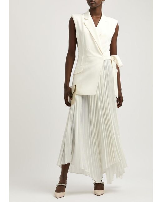 Jimmy Choo Bing 65 Off-white Patent Leather Mules