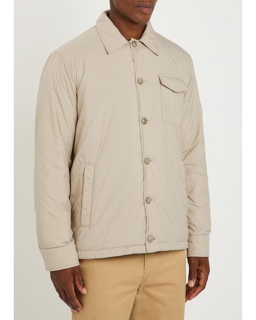 Herno Natural Padded Shell Overshirt for men