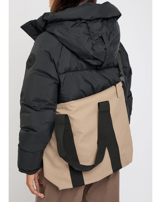 Rains Black Rush Waterproof Tote