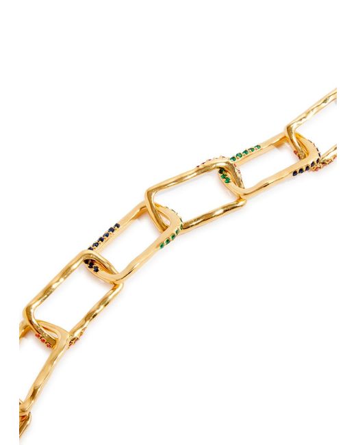 Joanna Laura Constantine Metallic Crystal-embellished 18kt Gold-plated Necklace