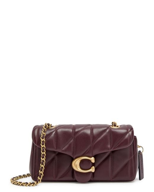 COACH Tabby 20 Quilted Leather Shoulder Bag in Purple | Lyst