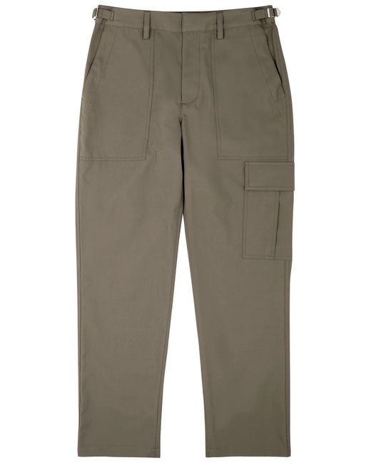 Helmut Lang Gray Military Twill Trousers for men