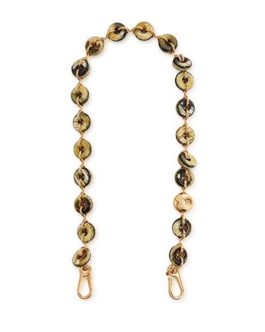 Loewe White Donut Chain Bag Strap