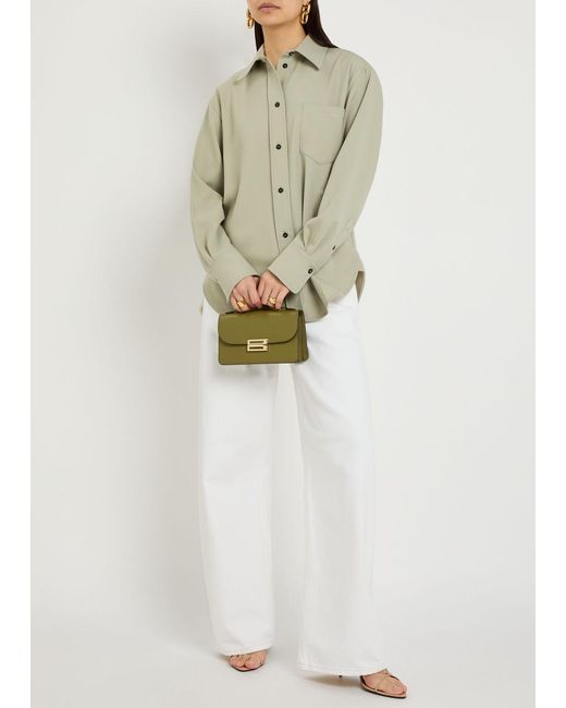 Victoria Beckham White Crepe Shirt
