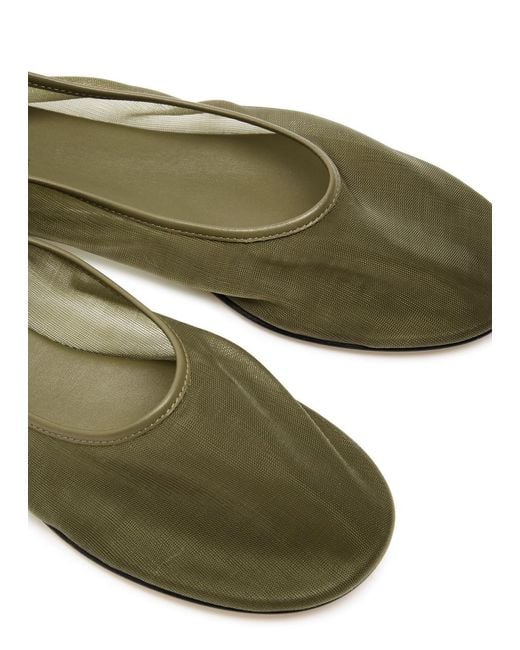 Dear Frances Green Balla Mesh Ballet Flats