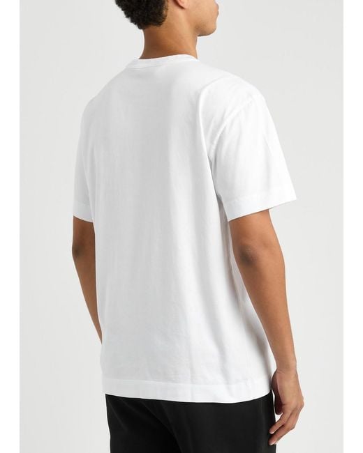 Canada Goose White Gladstone Logo Cotton T-Shirt for men