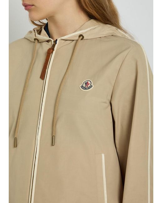 Moncler Natural Sarracenia Hooded Shell Jacket