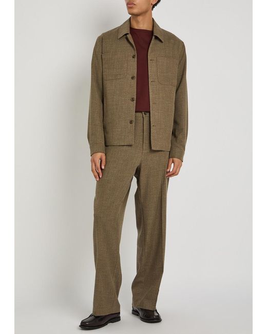 Les Deux Green Marseille Woven Jacket for men