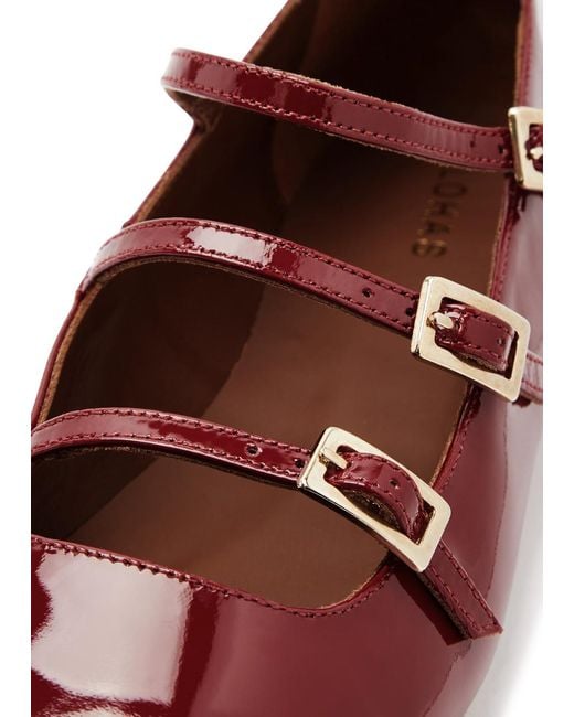 Alohas Red Luke Patent Leather Ballet Flats