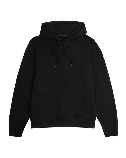 Canada Goose Huron Black Hooded Cotton Sweatshirt for men