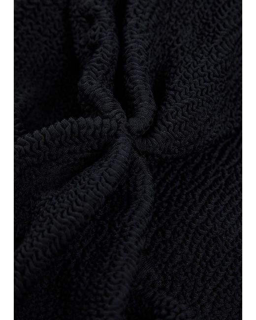 Hunza G Black Juno Seersucker Bikini